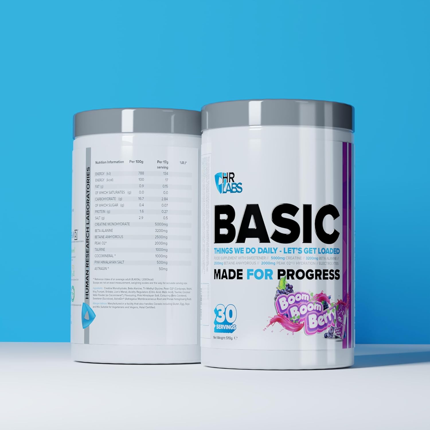 HR Labs Basic, Things we do Daily Creatine and Electrolytes Pre/Intra Workout, Beta Alanine & Betain Hydrous Hydration Formula, 510g & 30 Servings, Vegan (Peach Ice Tea) : Amazon.co.uk: Health & Personal Care