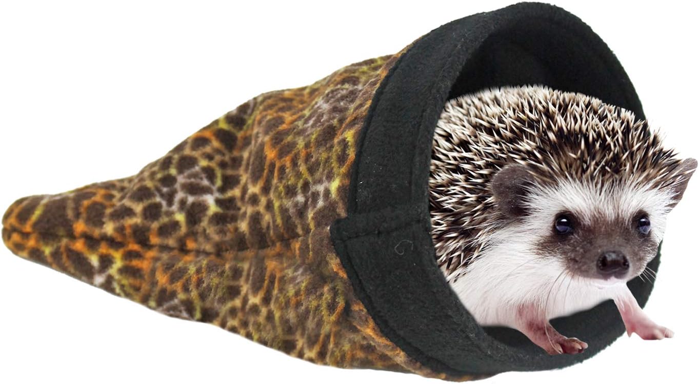 Exotic Nutrition Hedgie Pouch (Giraffe) - Hideout/Hut For Sugar Gliders, Hedgehogs, Chinchillas, Rats, Ferrets, Guinea Pigs, Rabbits, Hamsters, Squirrels