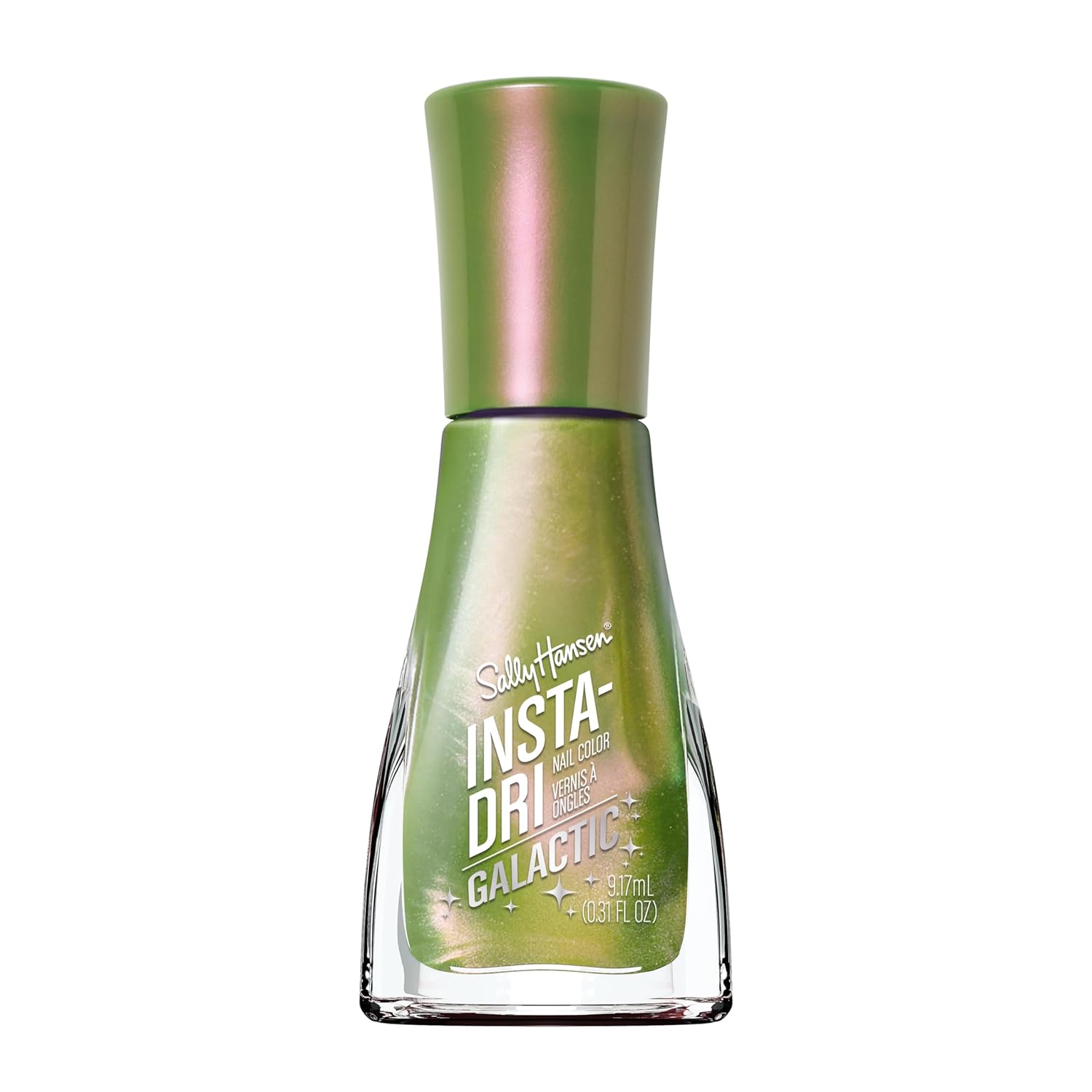 Sally Hansen Insta-Dri® Galactic, Center Of The Universe, Quick Dry, Long Lasting, Streak-Free Shine, Metallic Green Nail Polish