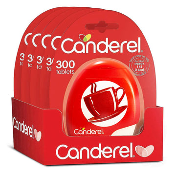 Canderel Sweetener 300 Tablets - Zero Calorie And Diabetic Friendly Sugar Alternative - Pack Of 5 (1500 Tabs)