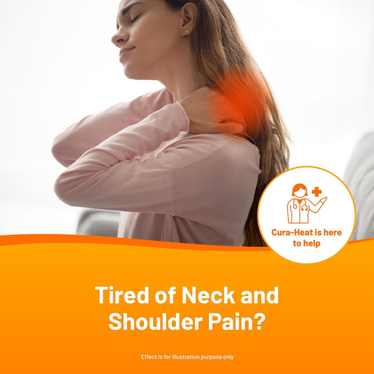 Cura-Heat Neck And Shoulder Pain Direct-To-Skin 3 Patches