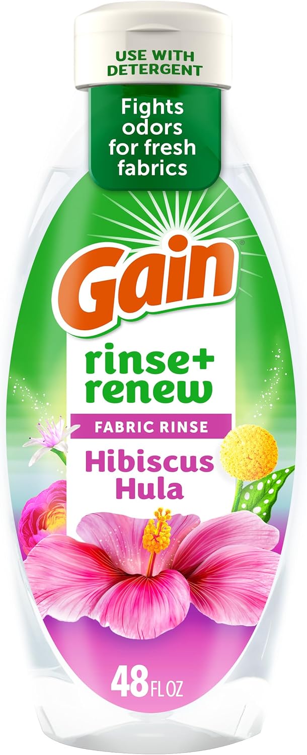 Gain Rinse And Renew Fabric Rinse, Hibiscus Hula, 48 Fl Oz, Odor Fighter