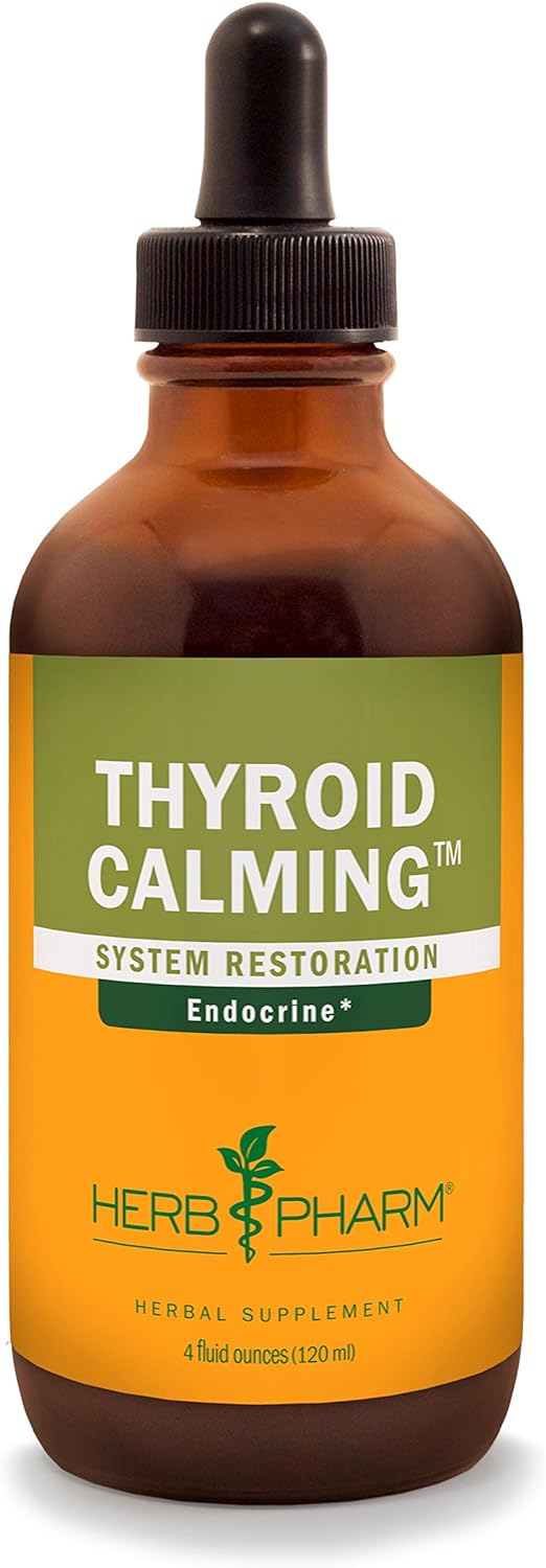 Herb Pharm Thyroid Calming Herbal Formula for Endocrine System Support,