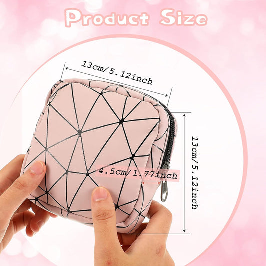 4 Pieces Sanitary Napkin Storage Bags Menstrual Cup Pouches Nursing Pad Holder Tampon Bags Portable Period Kit Bag Feminine Product Pouch for Girls for Pads Bag for Pads and Tampons with Zipper