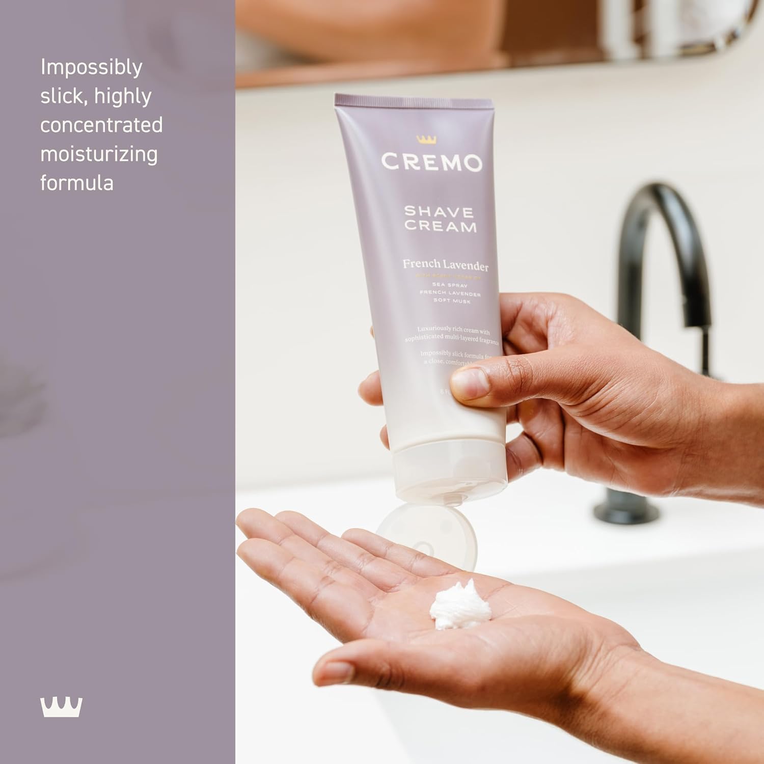 Cremo Vanilla Orchid Moisturizing Shave Cream, Astonishingly Superior Ultra-Slick Shaving Cream For Women Fights Nicks, Cuts And Razor Burn, 6 Fl Oz