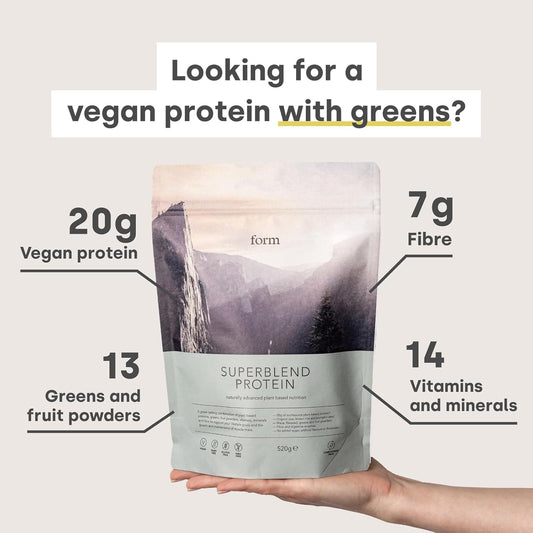 Form Superblend - Vegan Protein Powder, 20G Plant Protein (Chocolate Peanut)