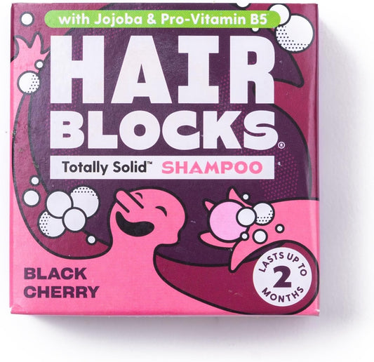 Hair Blocks - Solid Shampoo Bar (85G) For All Hair Types: Mango & Passionfruit Solid Shampoo Bar | Soap Free, Plastic Free | Plant Based | Natural | Conditioning