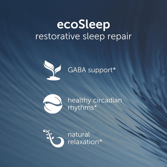 EcoNugenics - ecoSleep - 60 Capsules - Professionally Formulated to Support Healthy Circadian Rhythm & Deep, Sleep - Safe, Natural & Effective