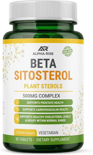 Beta Sitosterol - 500Mg Tablets - Non-Gmo - Support Prostate And Healthy Cholesterol Levels - Phytosterols Complex - Natural Plant Sterols And Stanols