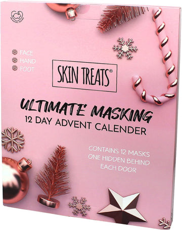 Skin Treats Ultimate Masking 12 Day Advent Calendar | 12 Clay Masks | Skincare Advent Calendar | Bentonite & Kaolin Clay | Refreshing & Rejuvenating | Vegan | Not Tested On Animals