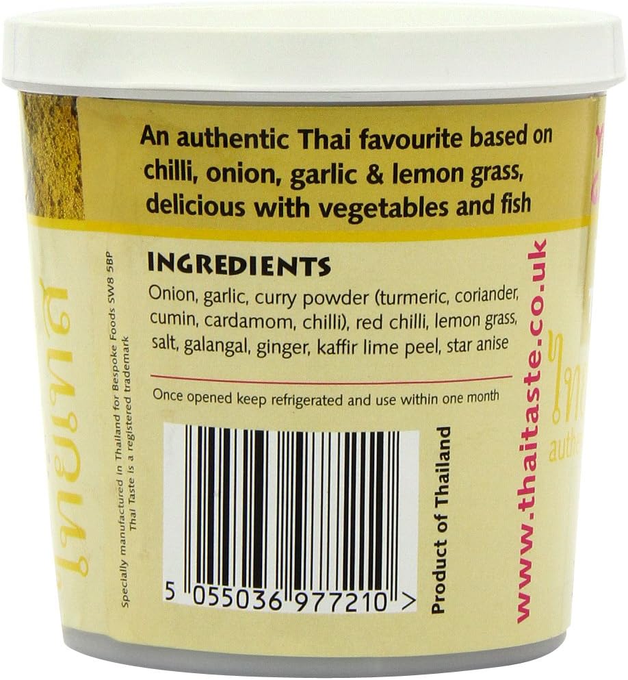 Thai Taste Yellow Curry Paste In Tub 400 G (Pack Of 3)