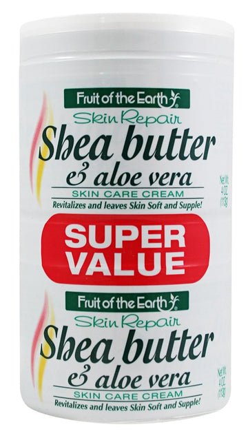 Fruit Of The Earth Bogo Cream Jar 118 Ml, Shea Butter/Aloe, 4 Ounce : Beauty & Personal Care