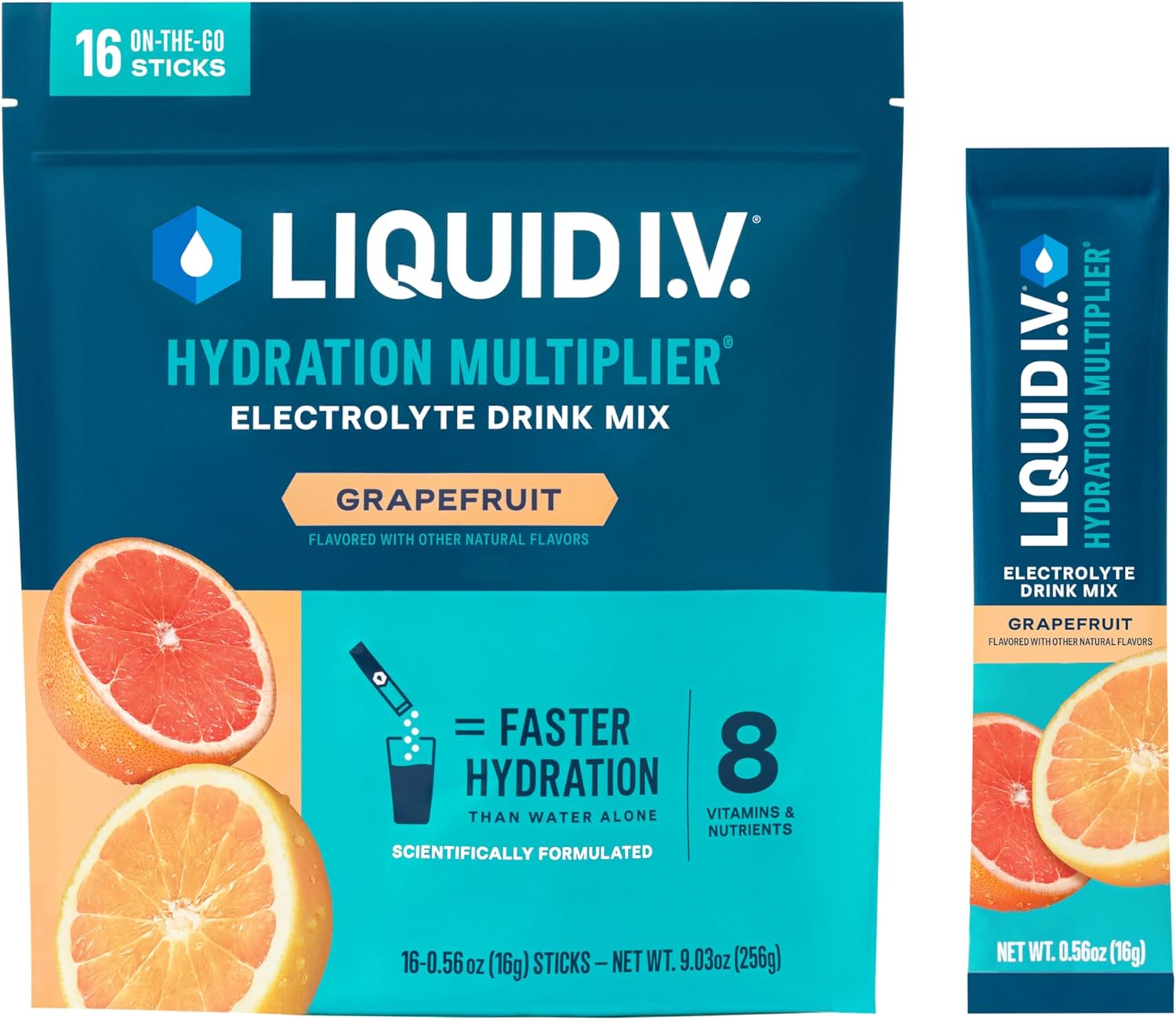 Liquid I.V.® Hydration Multiplier - Orange Vanilla Dream | Electrolyte Powder Drink Mix | 1 Pack (16 Servings)