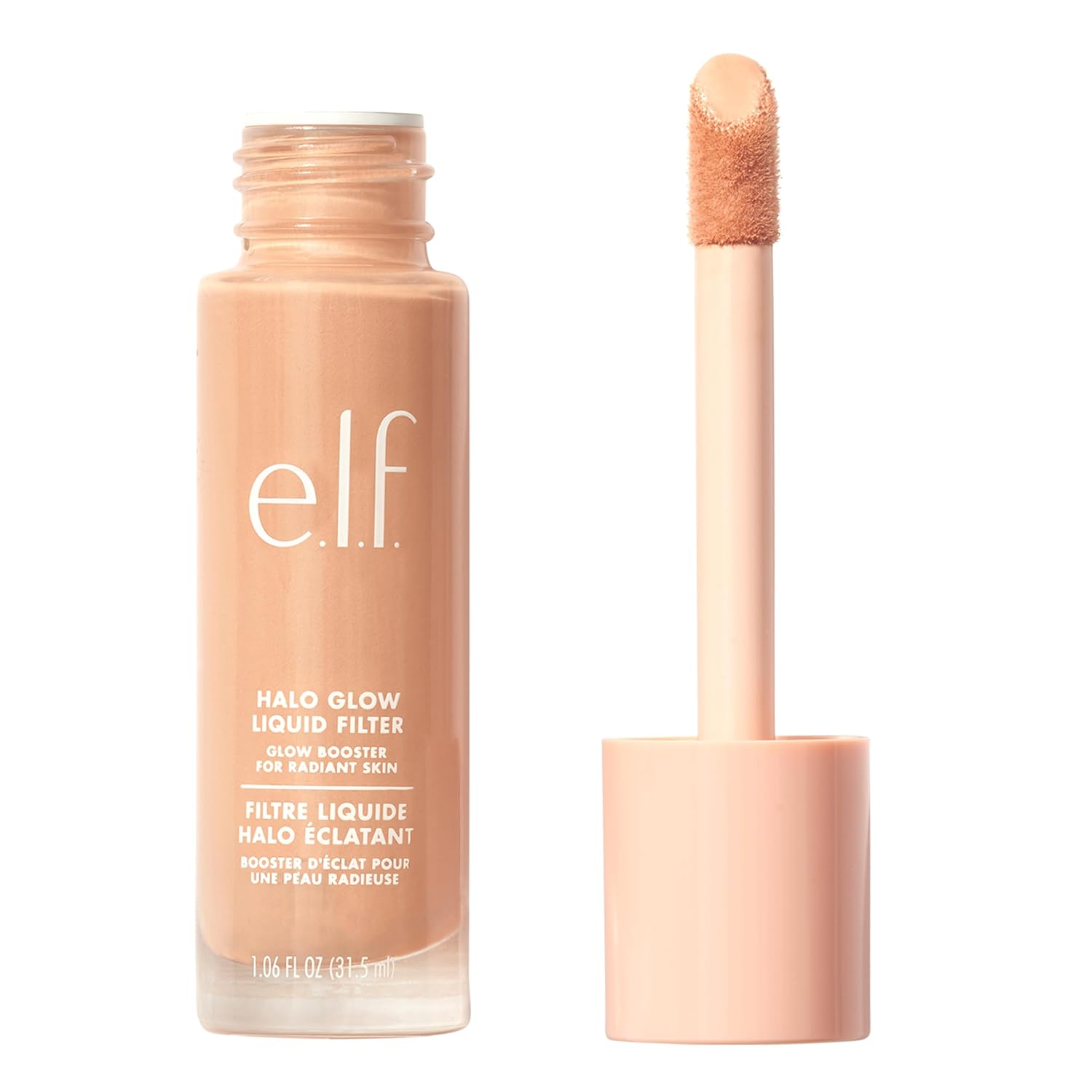 E.L.F. Halo Glow Liquid Filter, Complexion Booster For A Glowing, Soft-Focus Look, Infused With Hyaluronic Acid, Vegan & Cruelty-Free