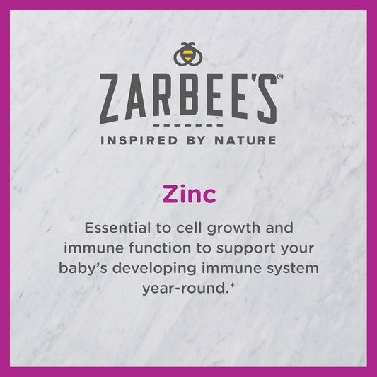 Zarbee'S Baby Immune Support With Zinc, Baby & Toddler Vitamin 6 Months+, Includes Syringe For Easy & Accurate Dosing, Natural Grape Flavor, 2Oz