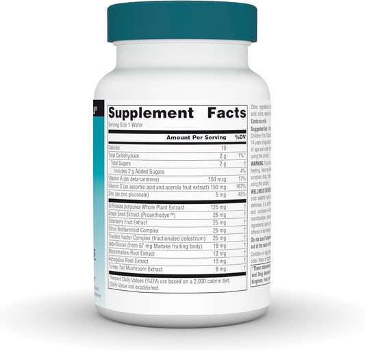 Source Naturals Wellness Children'S Immune Chewable, Great-Tasting Defense Complex, Raspberry Flavored* - 30 Wafers