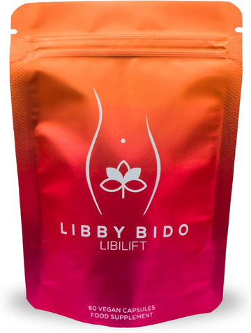 Libido Booster for Women - Natural Intimacy Support - Libby Bido Libilift Contains Hormonal Support Boost of Maca Root Extract, Damiana, Ashwagandha. 60 Vegan Capsules