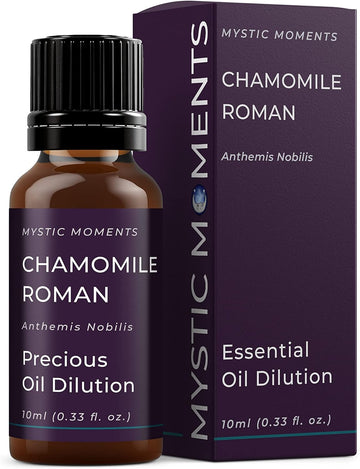 Mystic Moments | Chamomile Roman Precious Oil Dilution 10ml 3% Jojoba Blend Perfect for Massage, Skincare, Beauty and Aromatherapy