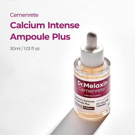 Cemenrete Calcium Ampoule Plus With Adenosine And Niacinamide For Sagging Under Eye Skin, Dark Circles, Fine Lines &Eye Bags 1.01Fl.Oz