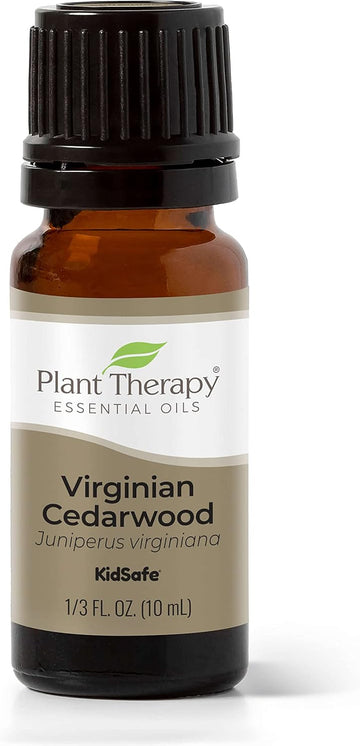 Plant Therapy Cedarwood Virginian Essential Oil 10 Ml (1/3 Oz) 100% Pure, Undiluted, Therapeutic Grade
