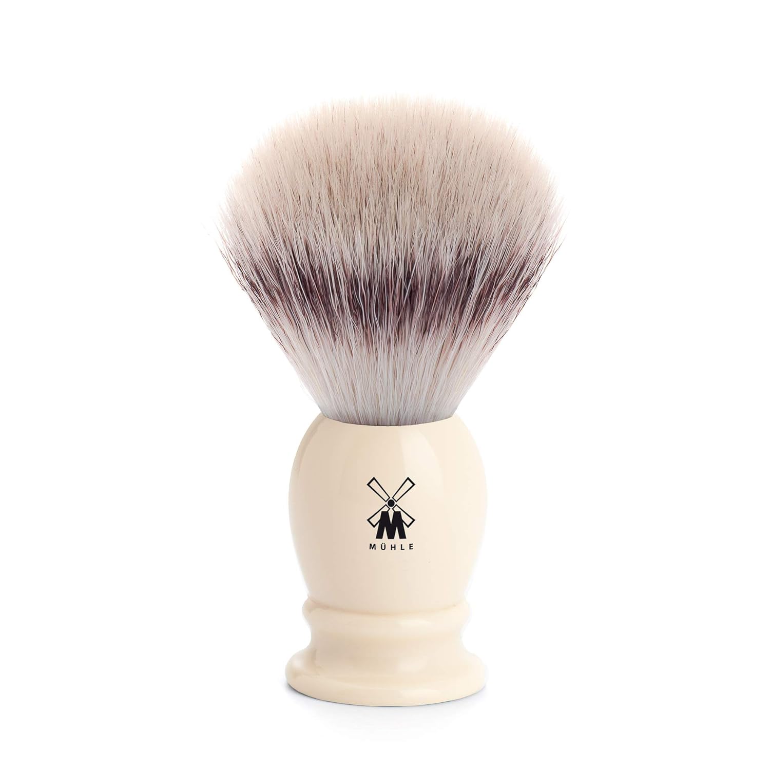 Mühle Classic Faux Ivory Medium Silvertip Fiber Shaving Brush - Synthetic Luxury Shave Brush For Men, Rich Lather : Beauty & Personal Care