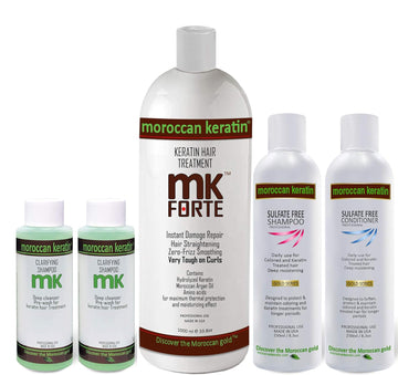 Xl Chocolate Forte Hair Treatment For Coarse African Black Hispanic Dominican And All Types Of Hair Professional Salon Queratina Keratina Brasilera Tratamiento (Xl Set)