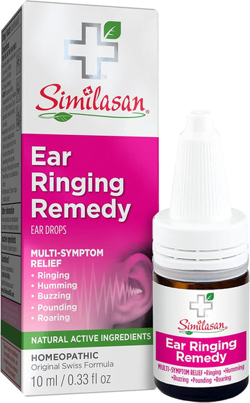 Similasan Ear Ringing Remedy Drops 0.33 Ounce, for Temporary Multi-Symptom Relief from Noise in the Ears, Ringing Ears, Buzzing Ears, Roaring Ears, Humming Ears, and Other Sounds in the Ears