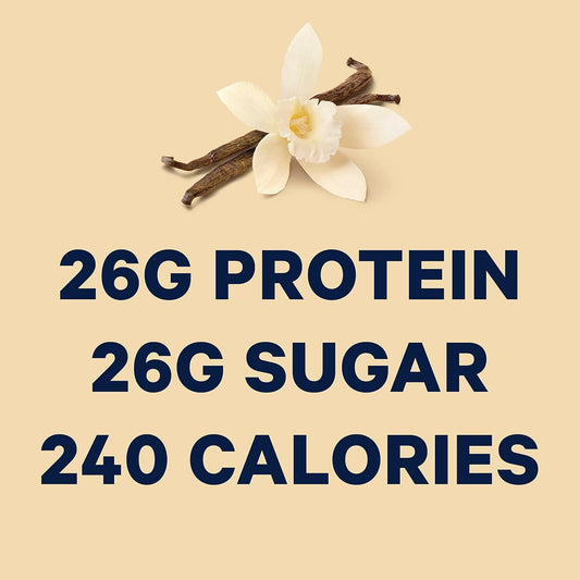 Core Power Protein Shakes (26G), Vanilla, No Artificial Sweeteners, Ready To Drink For Workout Recovery, 11.5 Fl Oz (Pack Of 12), Packaging May Vary