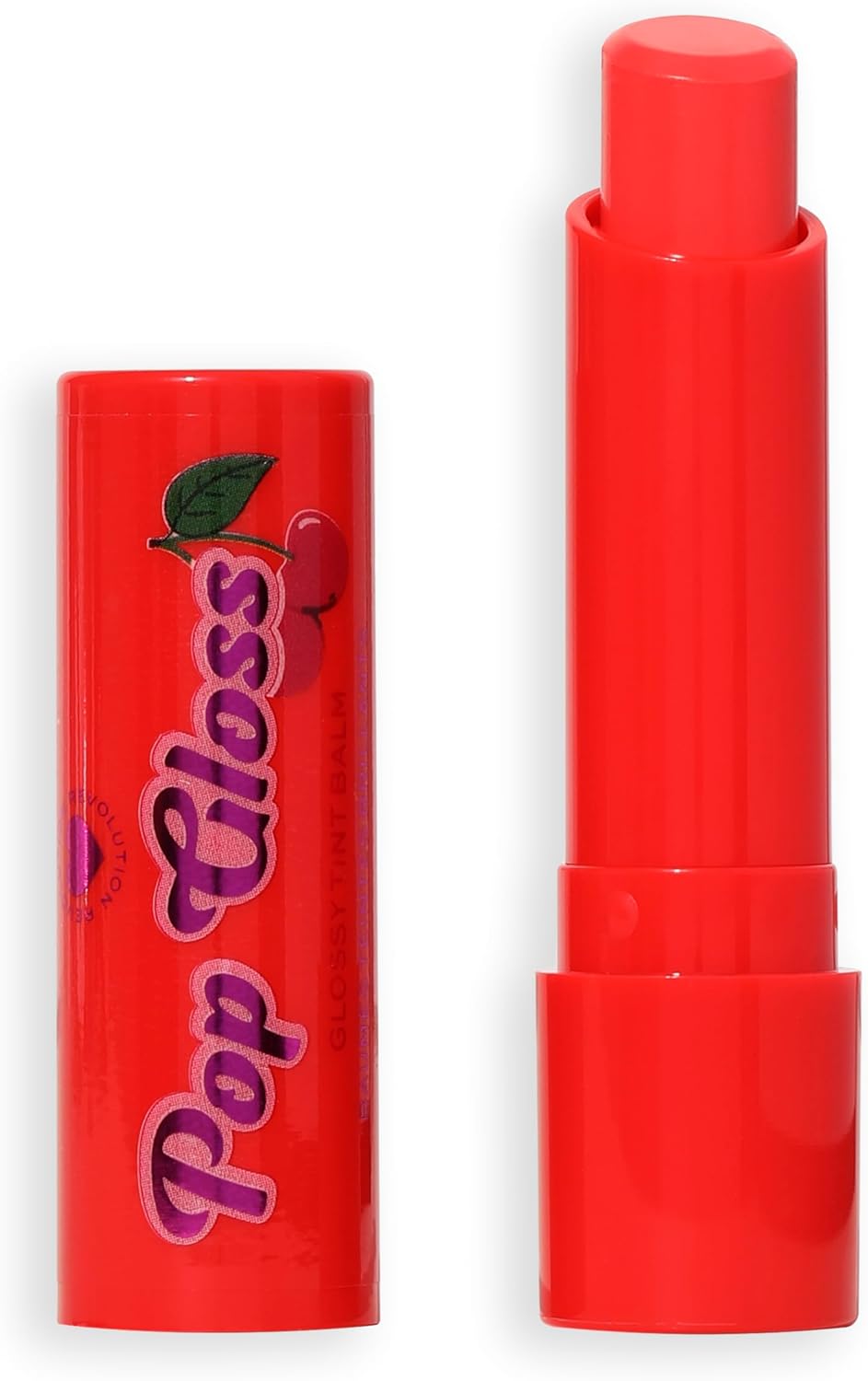 I Heart Revolution Pop Gloss Balm, Hydrating Lip Balm With Glossy Finish & Hint Of Colour, Vegan & Cruelty-Free, Cherry Red : Amazon.co.uk: Beauty