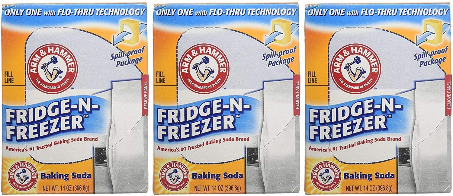 Arm & Hammer Fridge-N-Freezer Baking Soda 14Oz 3-Pack