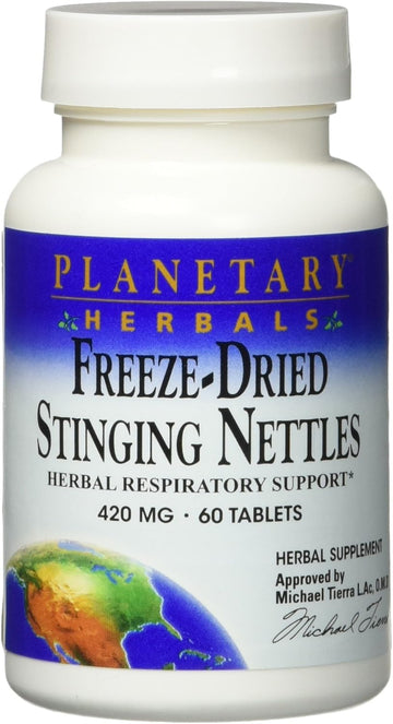 Planetary Herbals Full Spectrum Stinging Nettles, for Healthy Sinus Support* 420mg - 60 Tablets