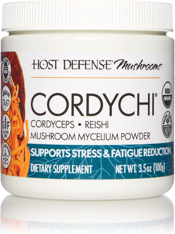 Host Defense, CordyChi Powder, for Stress and Fatigue Reduction, Mushroom Supplement, 100 G