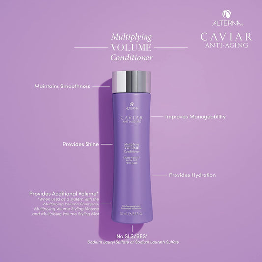 Alterna Caviar Anti-Aging Multiplying Volume Conditioner | For Fine, Thin Hair | Create Instant Volume and Thickness | Sulfate Free