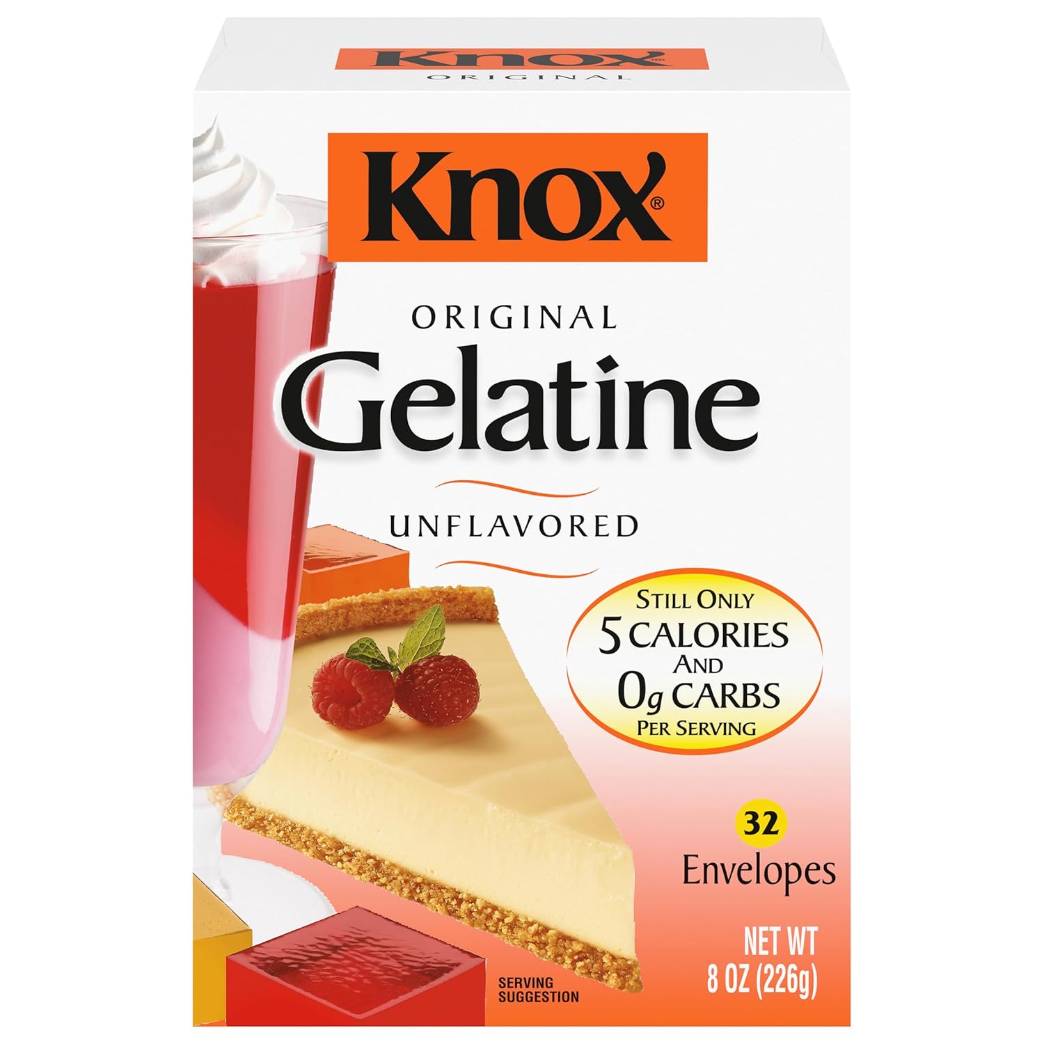 Knox Original Unflavored Gelatin, 32 Ct Packets