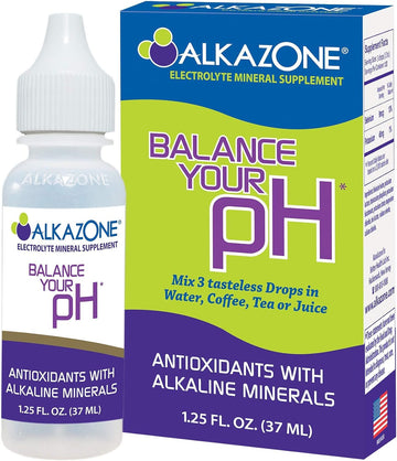 Alkazone Balance Your pH, Antioxidants Alkaline Mineral Drops, Single