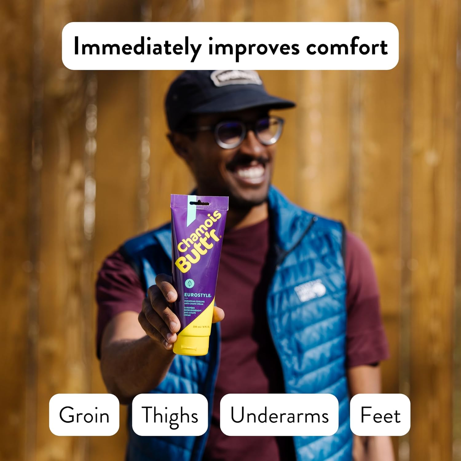 Chamois Butt'R Eurostyle Anti-Chafe Cream, 8 Ounce Tube (Escb8Ozt) : Sports & Outdoors