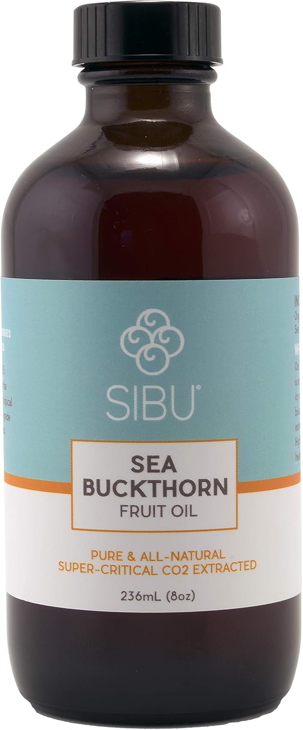 sibu Premium Himalayan Omega 7 Sea Buckthorn Fruit Oil, 8 oz