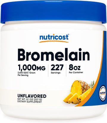 Nutricost Bromelain Powder 8 OZ - Non-GMO, Vegetarian, Gluten Free