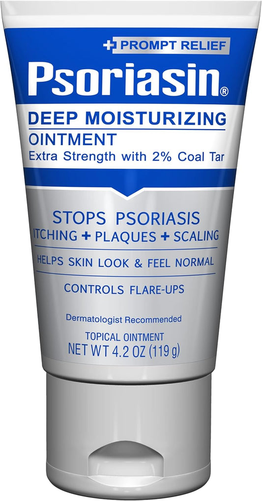Psoriasin Moisturizing Ointment & Mg217 Exfoliating Soap For Psoriasis - 4.2 Oz & 3.2 Oz
