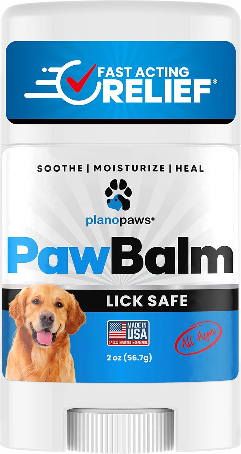 Lick Safe Dog Paw Pad Balm 2 Oz - Dog Nose Balm For Dry Nose - Safe Effective Paw Balm For Dogs To Fix Dry Cracked Paws - Dog Paw Protector From Heat, Sand, Snow - Easy To Use Paw Soother For Dogs