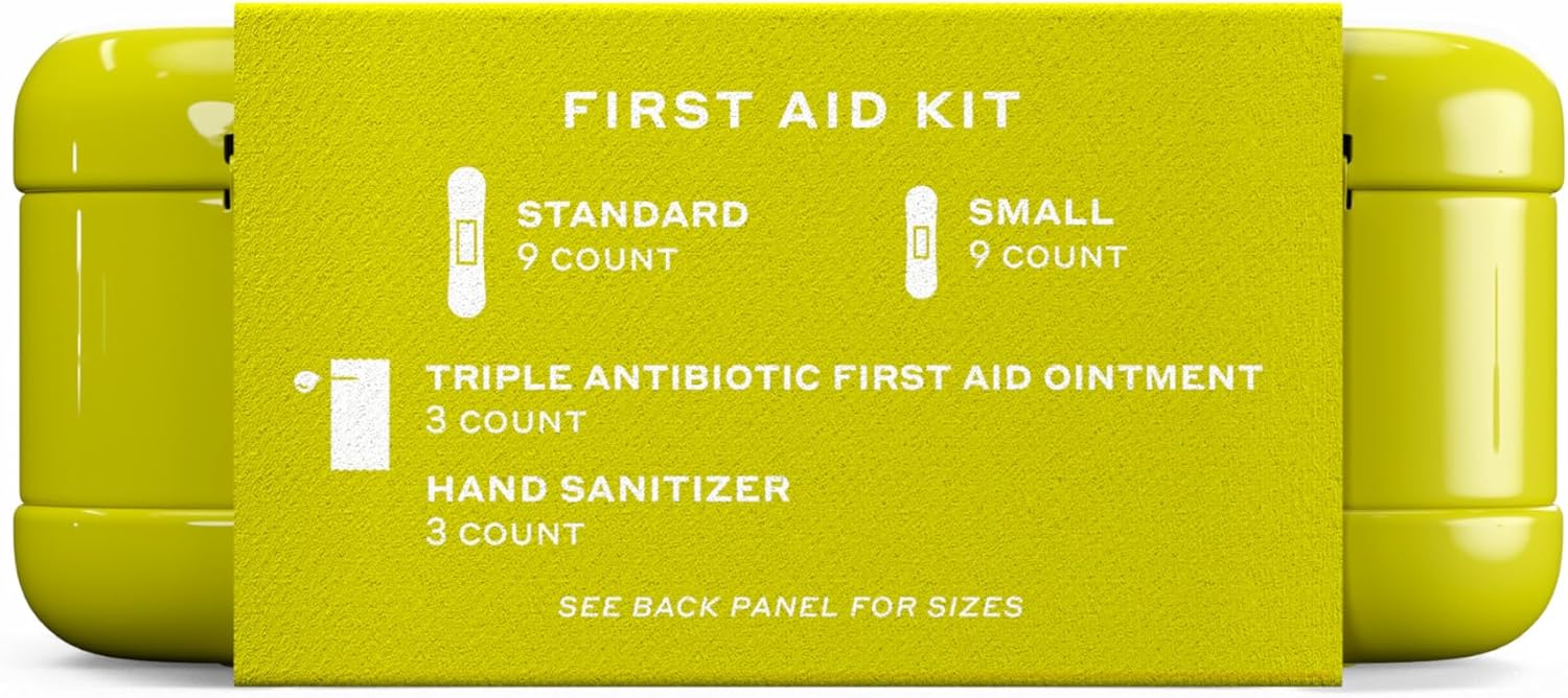 Welly Quick Fix, On The Go First Aid Kit, Assorted Bandages, Ointments, and Hand Sanitizer, Three Color Bandages - 2 Pack : Health & Household