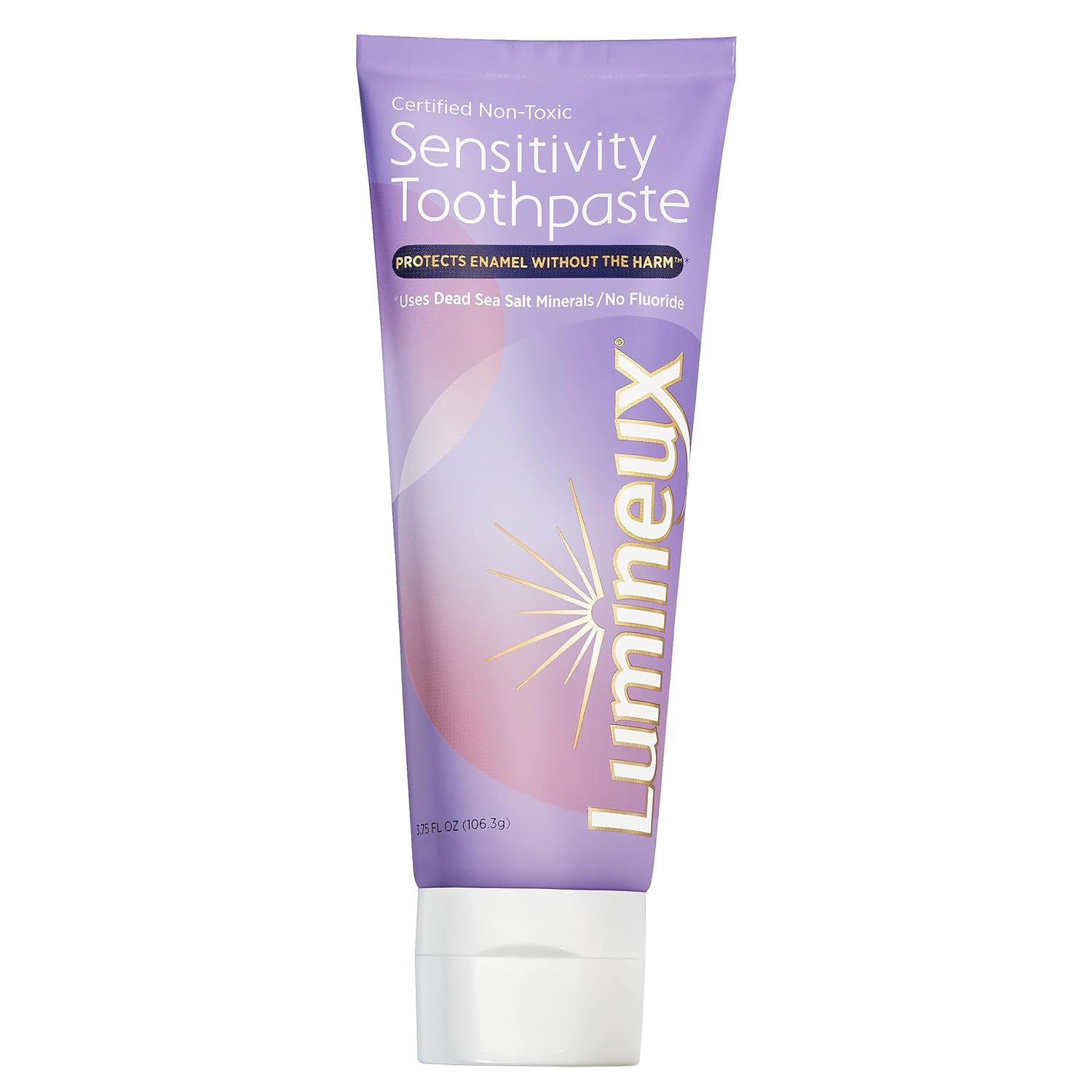 Lumineux Sensitivity Toothpaste - Fluoride Free, Certified Non-Toxic - NO Artificial Flavors, Colors, SLS Free, Dentist Formulated - Relieves Sensitive Teeth Without the Harm - 3.75 Oz