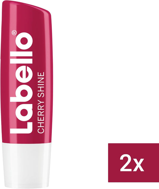 Labello Blackberry Shine Im 6Er Pack (6 X 4,8 G), Lippenpflegestift Mit Zartrotem Glanz Und Schimmerpigmenten, Lippenpflege Ohne Mineralöle