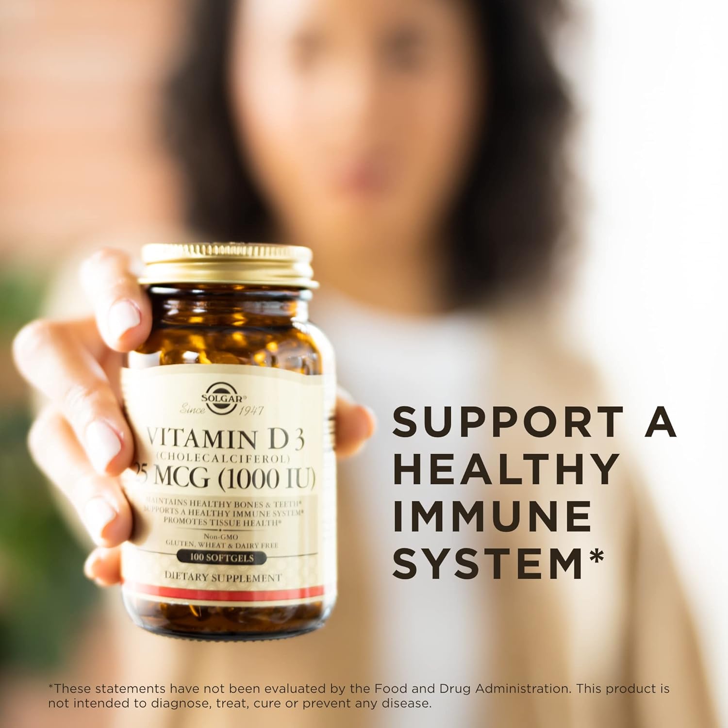 Vitamin D - 100 Softgels 1000 Iu