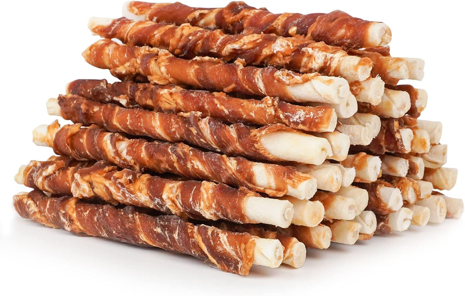 Mon2Sun 5 Inch Duck Wrapped Rawhide Dog Treats For Puppy And Small Dogs, Promotes Dental Health, Dog Snacks 14.11 Oz