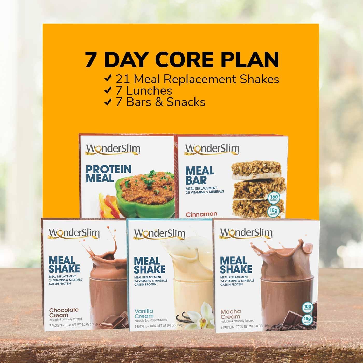 Wonderslim 1 Week Weight Loss Kit With 35 Meals & Snacks