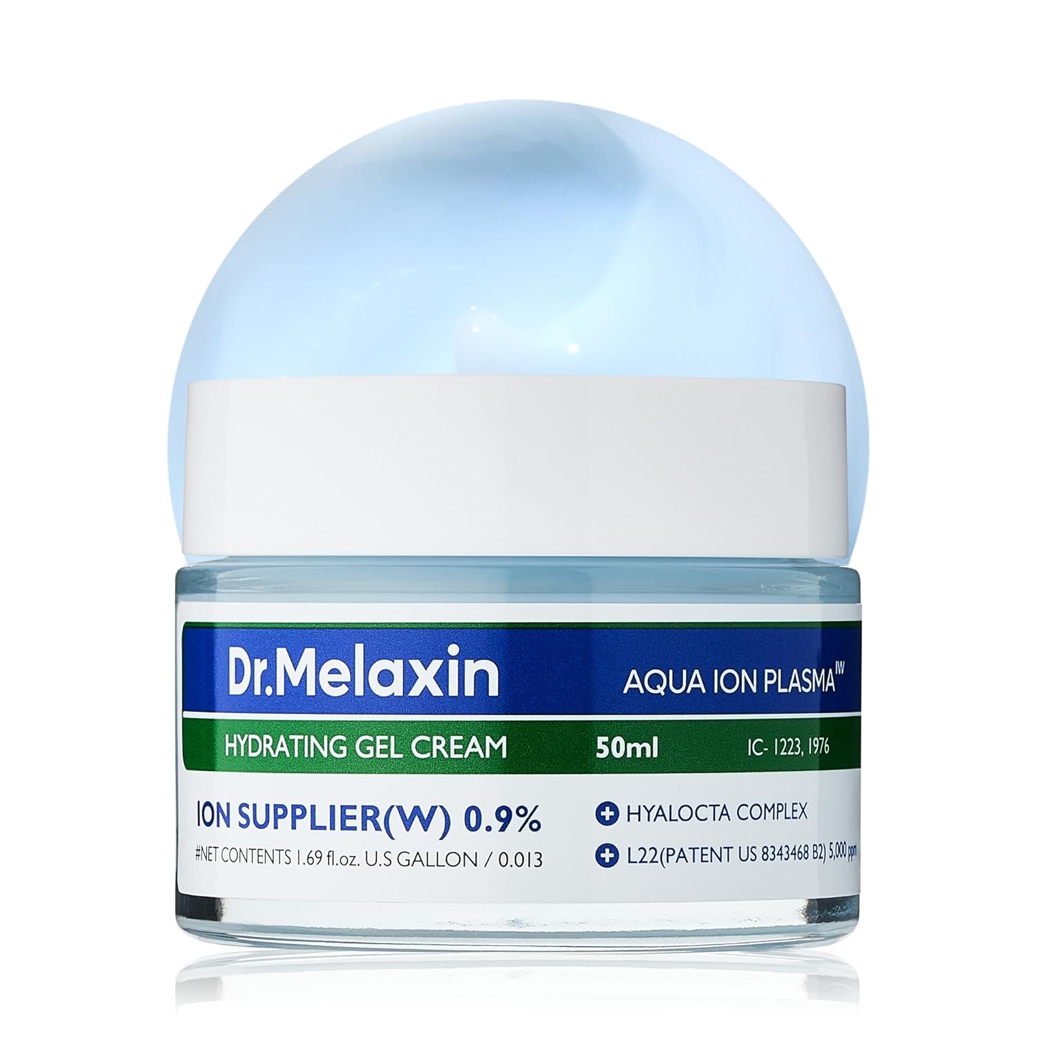 Aqua Ion Plasma Hydrating Gel Cream For Dry & Sensitive Skin, Facial Moisturizing, Korean Skincare 50Ml, 1.69 Fl.Oz