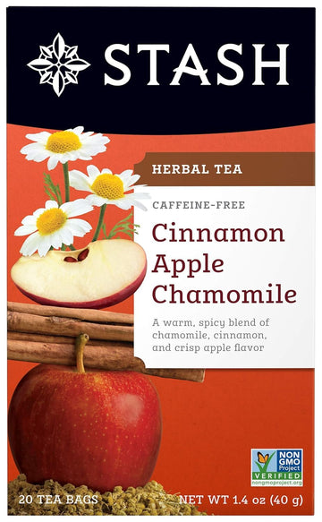 Stash Cinnamon Apple Chamomile Herbal Tea, 20 Count (Pack Of 1)