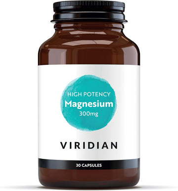 Viridian - High Potency Magnesium 300Mg 30 Capsules| Vegan Formula | Supports Energy, Reduces Tiredness & Fatigue | No Artificial Fillers, Ethically Sourced