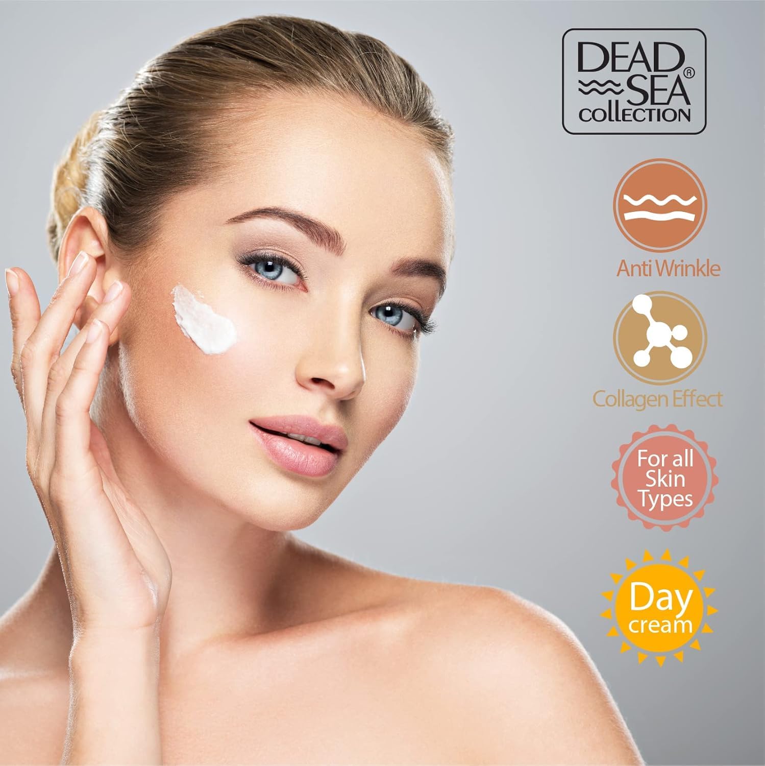 Dead Sea Collection Day Cream For Face With 3X Collagen, Dead Sea Minerals, And Vitamin E – Anti Aging Nourishing Skin Care Moisturizer To Reduce Wrinkles (1.69 Fl. Oz) : Beauty & Personal Care
